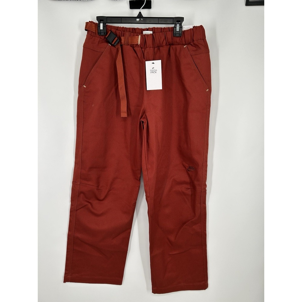 Nike Sportswear Tech Pack Woven Pants Trousers Belted Canvas DQ4296-641 Large